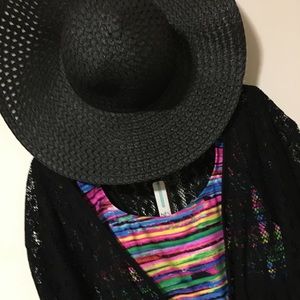 One piece bathing suit/sexy cover up/floppy hat